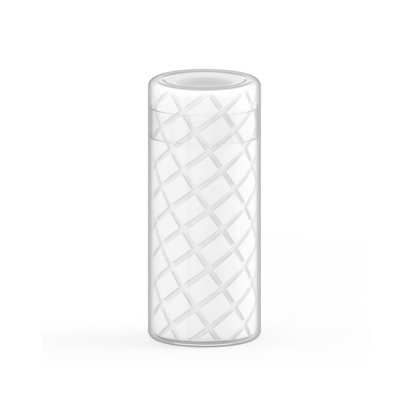 Masturbatore cilindrico trasparente (piccolo)