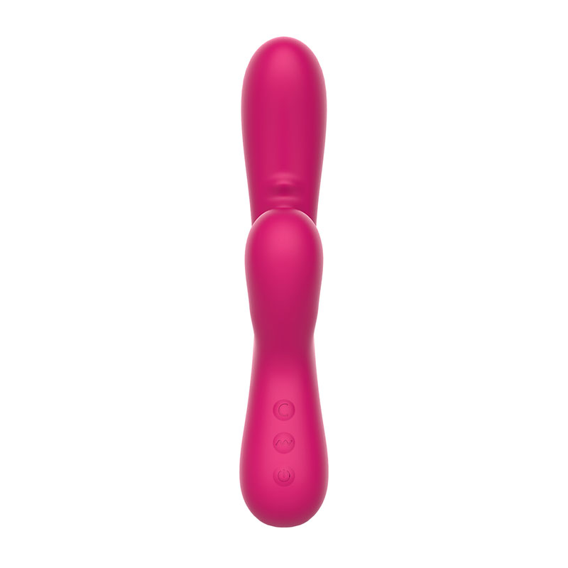 Duo Coniglio in silicone con funzioni di aspirazione rosa