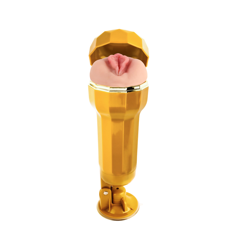 Coppa di vagina realistica con shyla con shyla oro