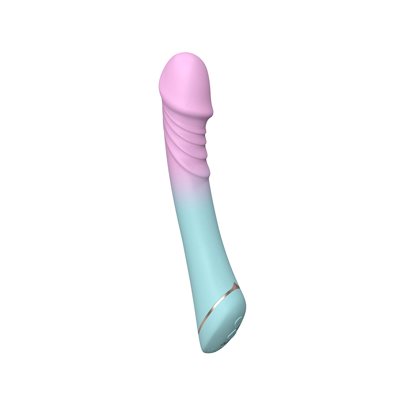 Vibratore a colori sfumati con testa di dildo