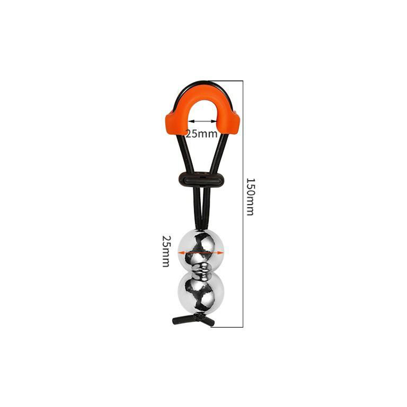 Barella per pene in metallo a doppia sfera (φ25mm)